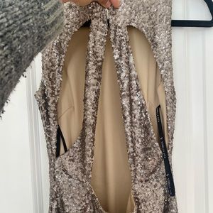 Stunning designer dress for a wedding or special occasion.